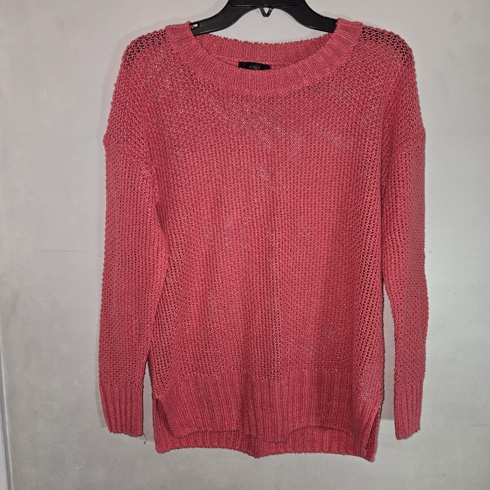 J. Crew Women's Coral Knit Sweater